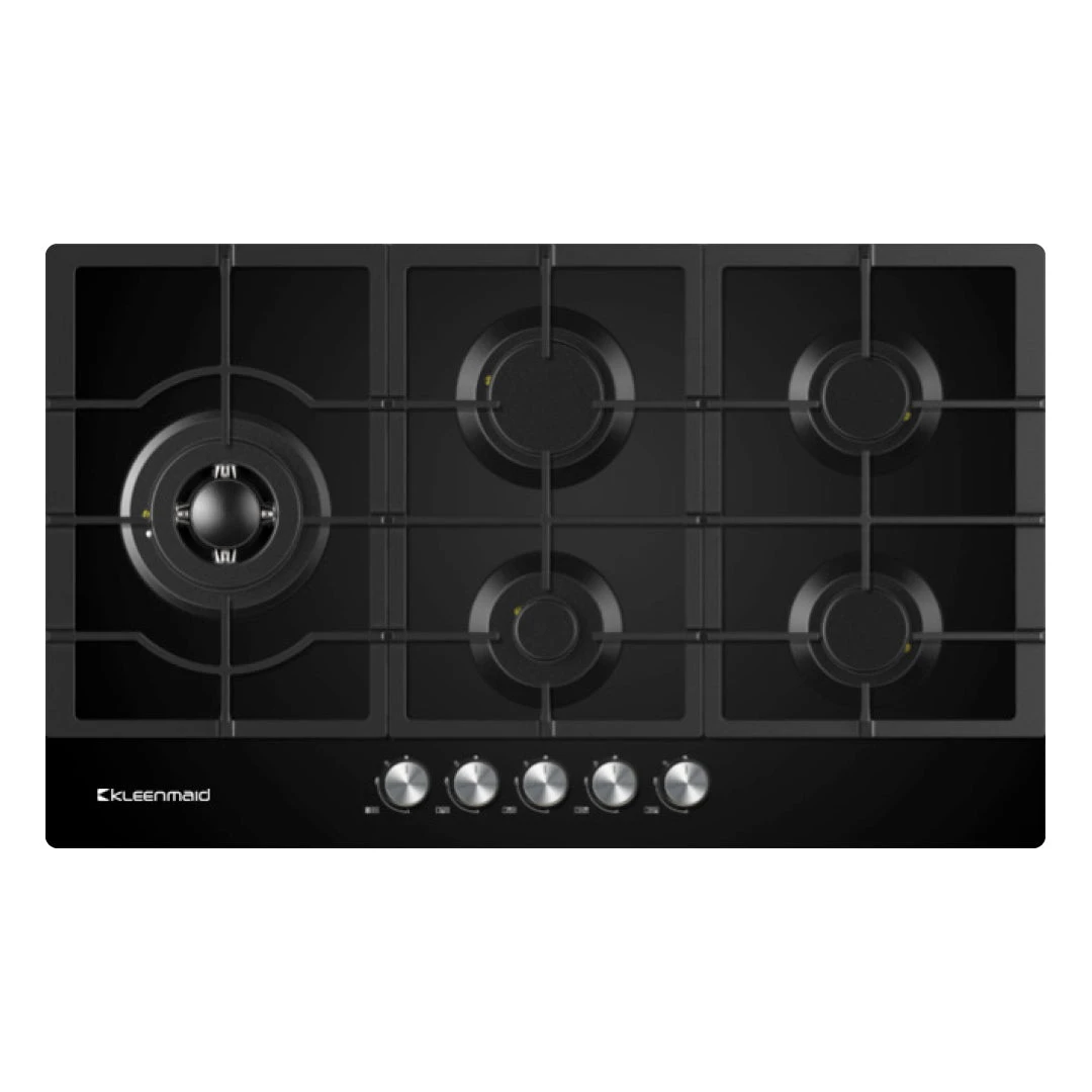 Kleenmaid Gas Cooktop Black 90cm Kleenmaid Gas Cooktop Black 90cm -Cook & Bathe gctk9012 web