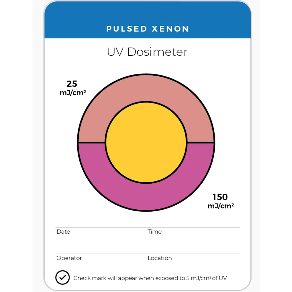UVC Dosimeter - 5/25/150mJ - Pulsed Xenon - 25 Cards(Uvc dosimeter 5 25 150mj pulsed xenon 1 card) UVC Dosimeter - 5/25/150mJ - Pulsed Xenon - 25 Cards(Uvc Dosimeter 5 25 150mj Pulsed Xenon 1 Card) -Cook & Bathe intellego dchd25 card