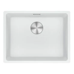 Franke Maris Granite Single Bowl 520mm Undermount Polar White