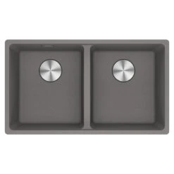 Franke Maris Granite Double Bowl 350-350mm Undermount Stone Grey