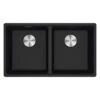 Franke Maris Granite Double Bowl, 350-350mm Topmount, Onyx