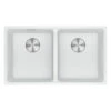 Franke Maris Granite Double Bowl Sink, 350-350mm, Polar White