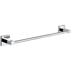 Ikon Cuadro Single Towel Rail 600mm Chrome