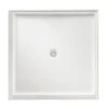 Marbletrend Flinders Polymarble Square Shower Base 820mm X 820mm Double Entry