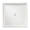 Marbletrend Flinders Polymarble Square Shower Base 900mm X 900mm Double Entry