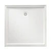 Marbletrend Flinders Polymarble Square Shower Base 900mm X 900mm Rear Outlet