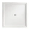 Marbletrend Flinders Polymarble Square Shower Base 900mm X 900mm Left Hand Return