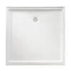 Marbletrend Flinders Polymarble Square Shower Base 1000 X 1000mm Rear Outlet