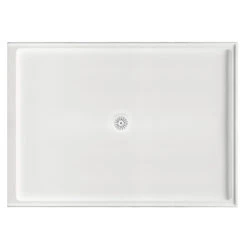 Marbletrend Flinders Polymarble Rectangle Shower Base 1220mm X 900mm Left Hand Return