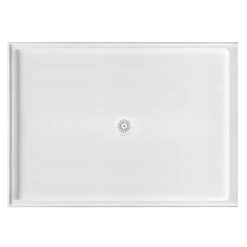 Marbletrend Flinders Polymarble Rectangle Shower Base 1220mm X 900mm Right Hand Return