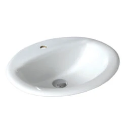 Seima Chios Ceramic Inset Above Counter Basin Oval 1 Taphole