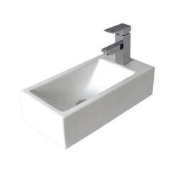 Seima Kyra Ceramic Above Counter Basin, Rectangular, 1 Taphole