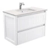 Fienza Sarah Bianco Marble Undermount 900 Hampton Wall-Hung Vanity