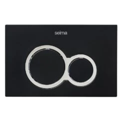 Seima 100 Series Flush Button Matte Black