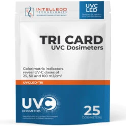UVC Dosimeter - 25/50/100mJ - 260-280nm LED - 25 Cards(Led Uvc Dosimeter Photochromic Measurement Cards 25 50 100mj)