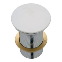 Fienza Cast Stone Cap Pop-Up Waste 32mm Matte White